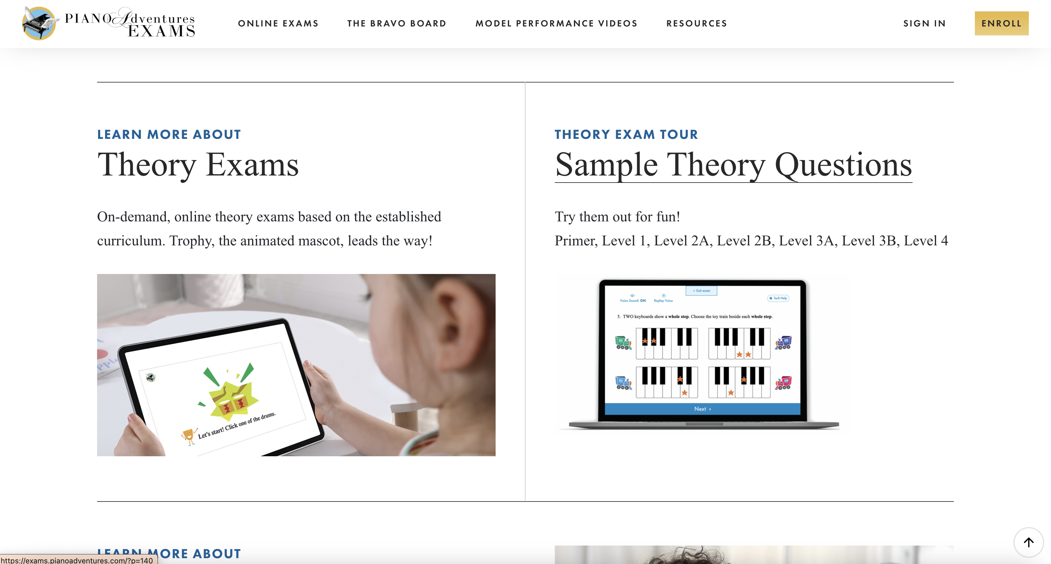 Piano Adventures Exams Platform